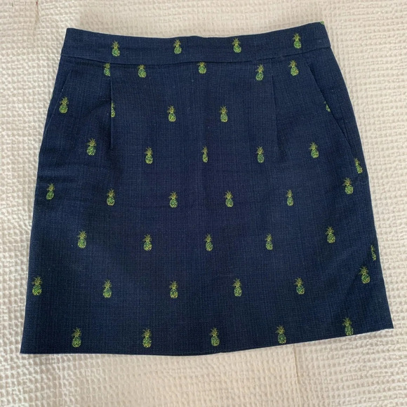 J. Crew factory pineapple print skirt size 2 - Picture 1 of 6